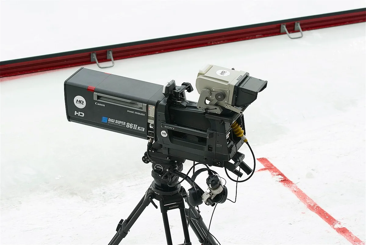 Sony 방송 카메라와 Canon DIGI SUPER 86II xs 렌즈